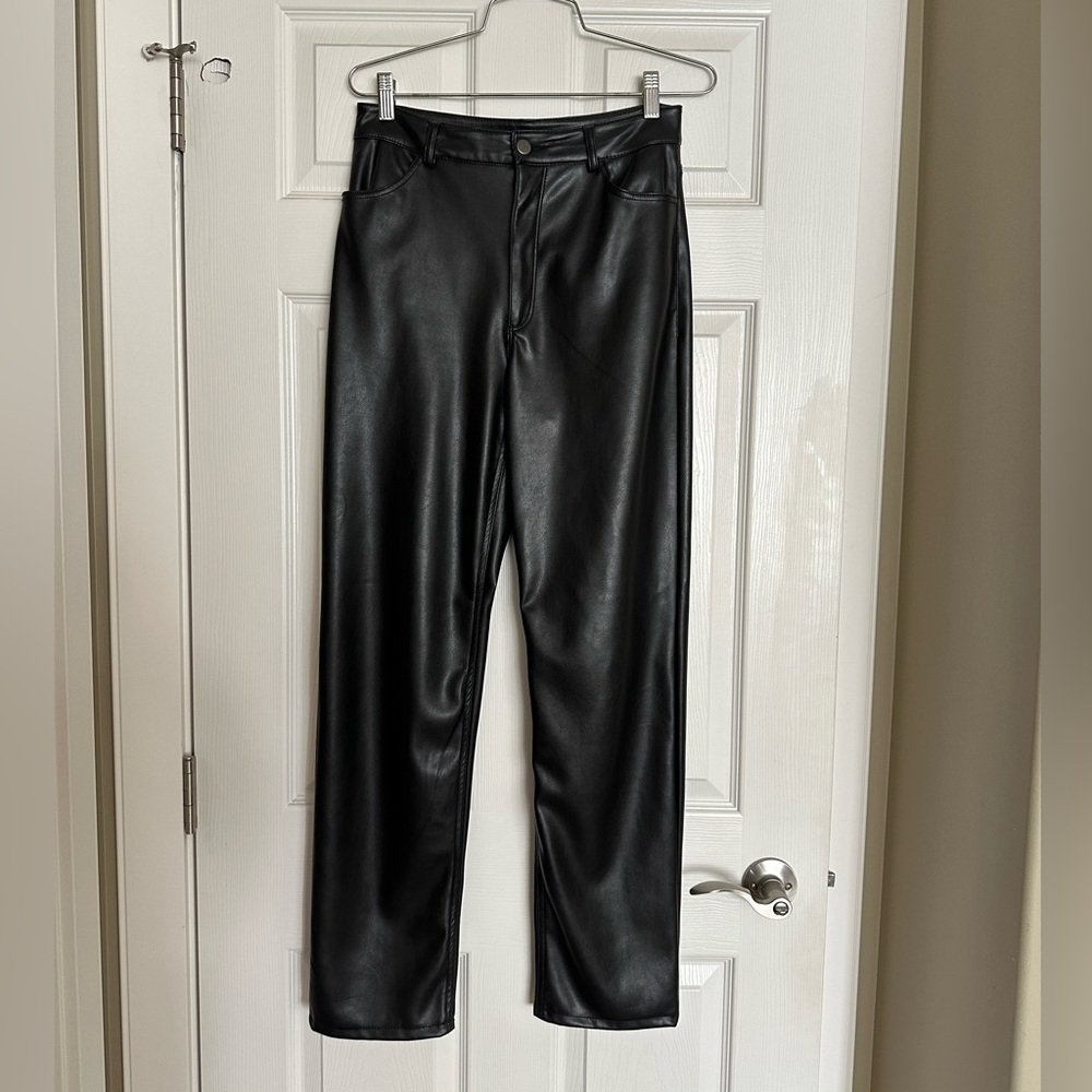 Dynamite Black Faux Leather Pants